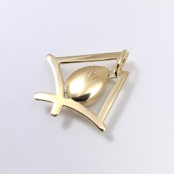 Pendentif Flamme du Canigou® or 750 millièmes Brésil catalan