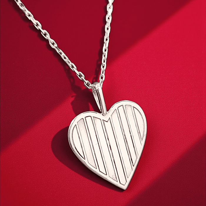 Pendentif Mon Cœur est Catalan® argent 925‰