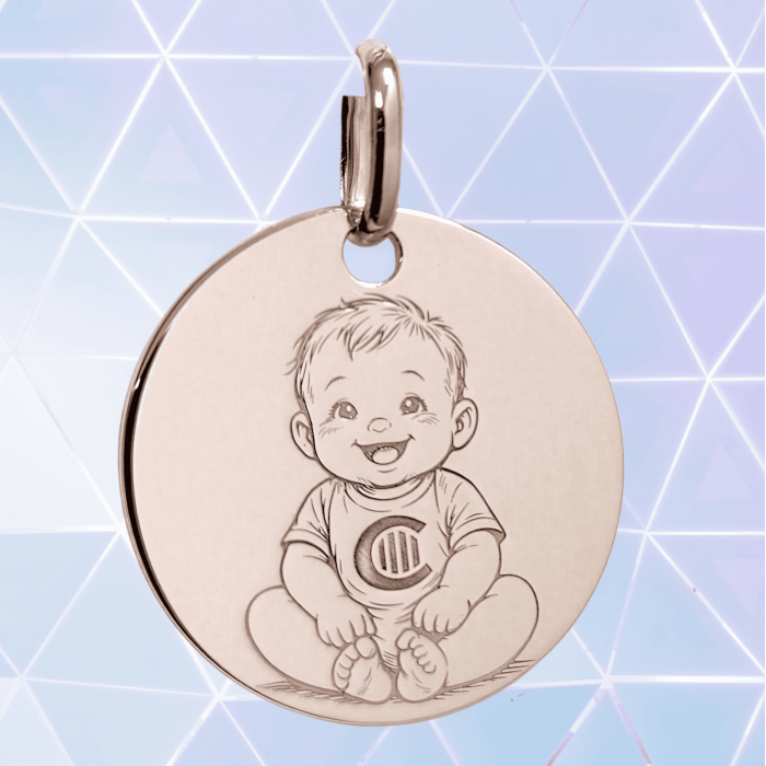 Pendentif Nin Català argent 925‰