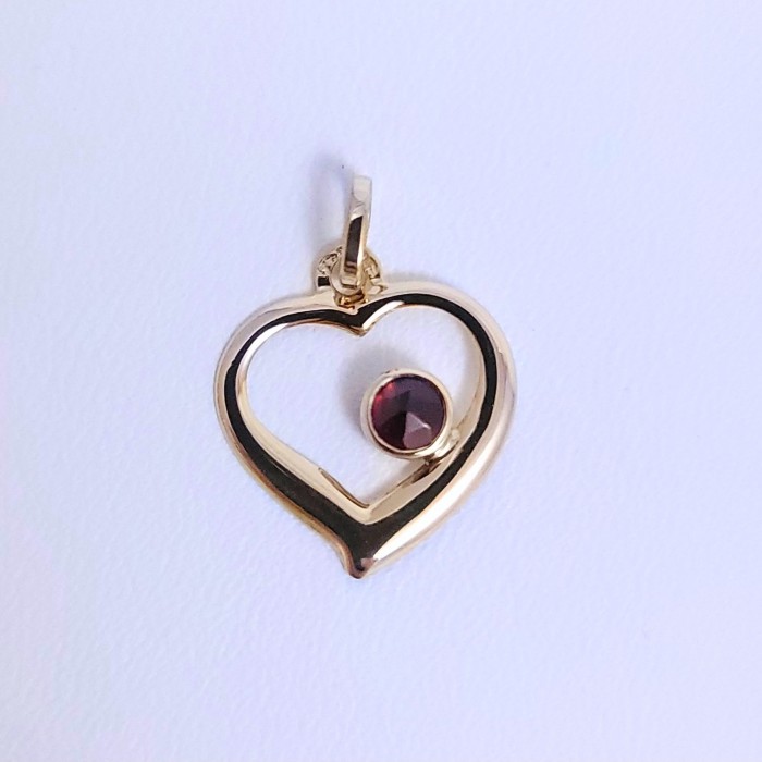 Pendentif Petit Cœur or jaune 750 millièmes