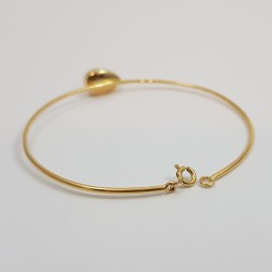 Bracelet or 750 millièmes Grenat de Perpignan poire