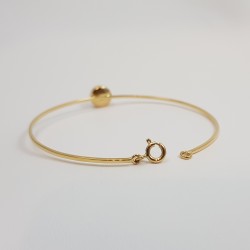 Bracelet or 750 millièmes Grenat de Perpignan rond