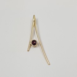 Pendentif Caparutxa® or 750 millièmes Grenat de Perpignan